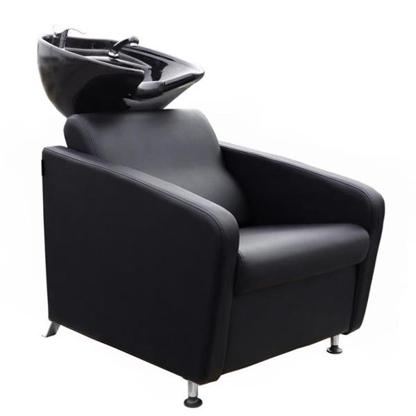 Fejmosó fotel fekete porcelánnal Domino Hairway-57009 - Német Import
