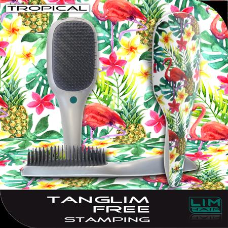 LIM Tanglim Free Flamingo-Tropical tangle teezer típusú hajkefe