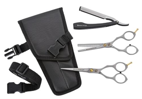 Cerena Solingen olló és borotva szett táskával Cobra5.5 holster